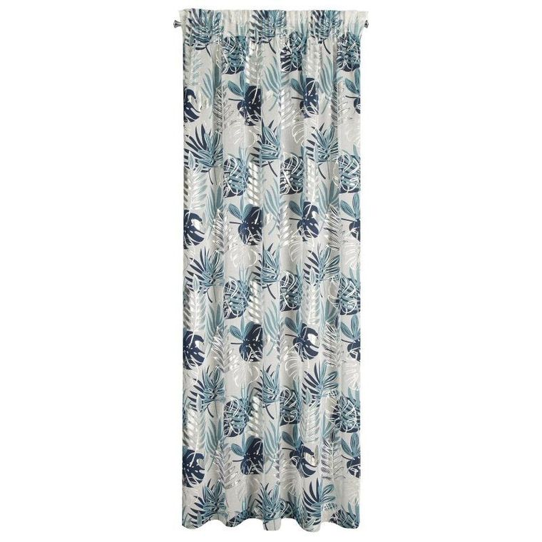 Eurofirany, firana gotowa na taśmie, Malta, granatowy