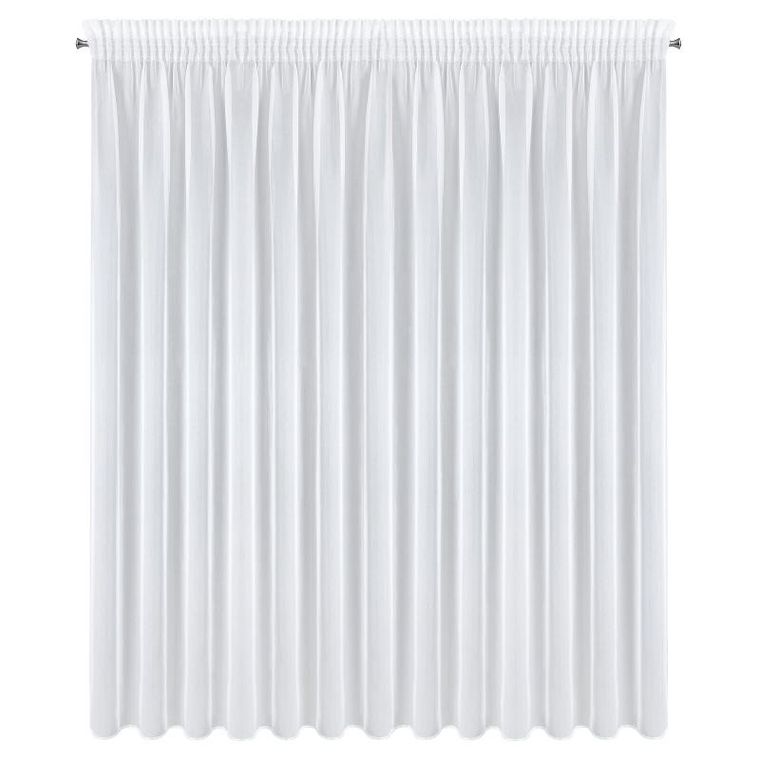 Eurofirany, firana gotowa na taśmie, Mirea, 350-270 cm, biały