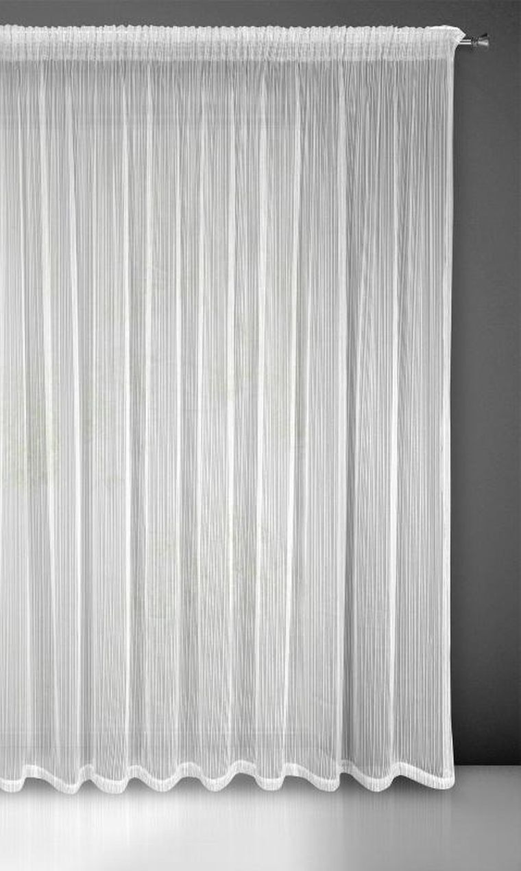 Eurofirany, firana gotowa na taśmie, Noelia, 300-270 cm, biały