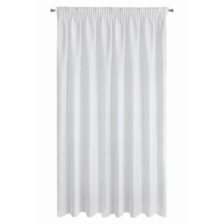 Eurofirany, firana gotowa na taśmie, Rebecca, 350-250 cm, biały
