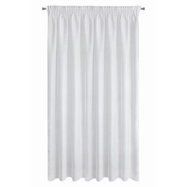 Eurofirany, firana gotowa na taśmie, Rebecca, 400-250 cm, biały