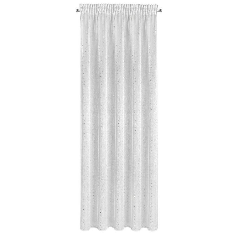 Eurofirany, firana gotowa na taśmie, Sibel, 140-270 cm, biały