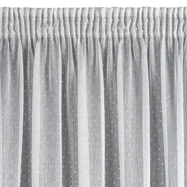 Eurofirany, firana gotowa na taśmie, Sibel, 300-150 cm, biały