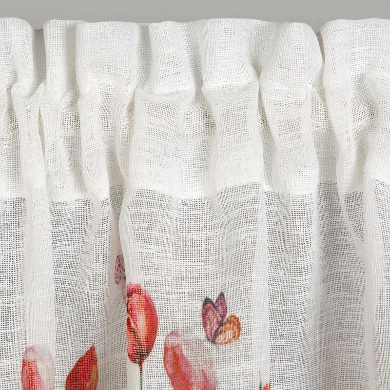 Eurofirany, firana gotowa na taśmie, Stella, 30-150 cm, biały