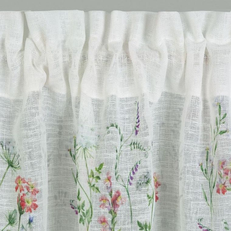 Eurofirany, firana gotowa na taśmie, Sylwia, 30-150 cm, różowy