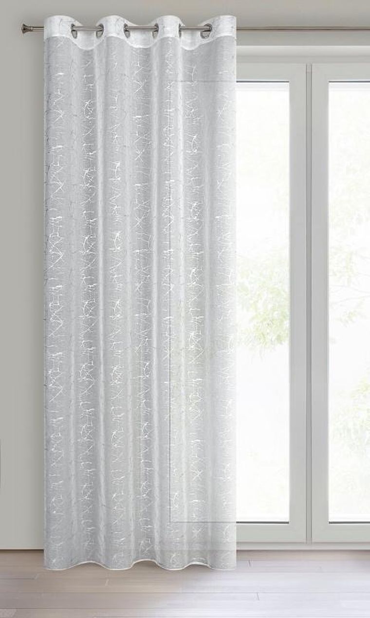 Eurofirany, firana gotowa, Reva, 140-250 cm, srebrny