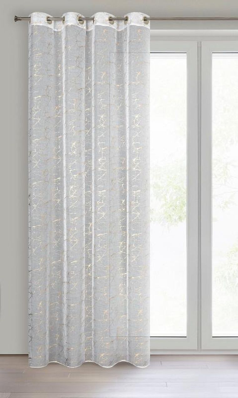 Eurofirany, firana gotowa, Reva1, 140-250 cm, biały