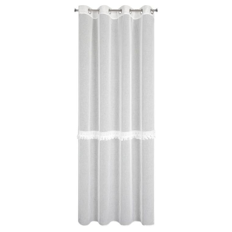 Eurofirany, firana gotowa, Roxana, 140-250 cm, biały