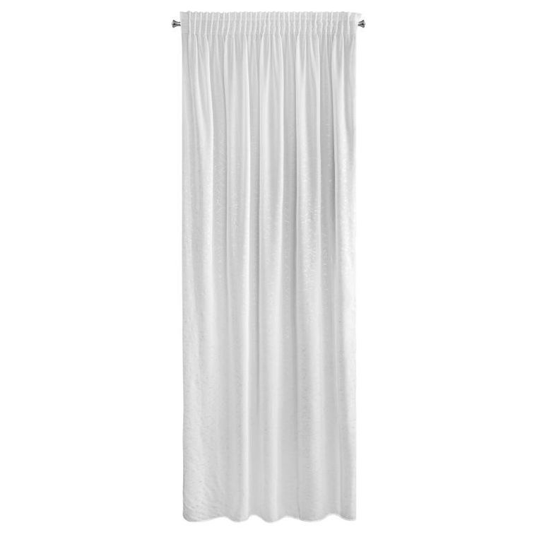 Eurofirany, firana gotowa, Roxi, na taśmie, 140-270 cm, biały