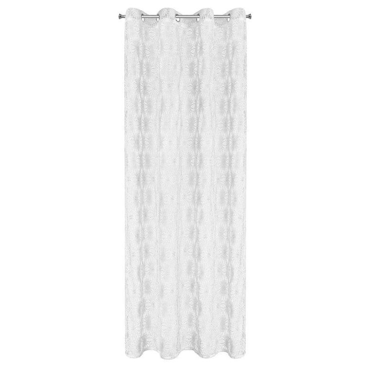 Eurofirany, firana gotowa, Rozi, 140-250 cm, biały