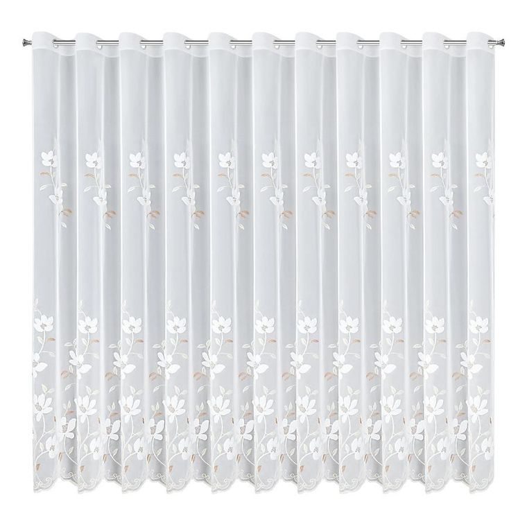 Eurofirany, firana gotowa, Sandi, 350-250 cm, biały