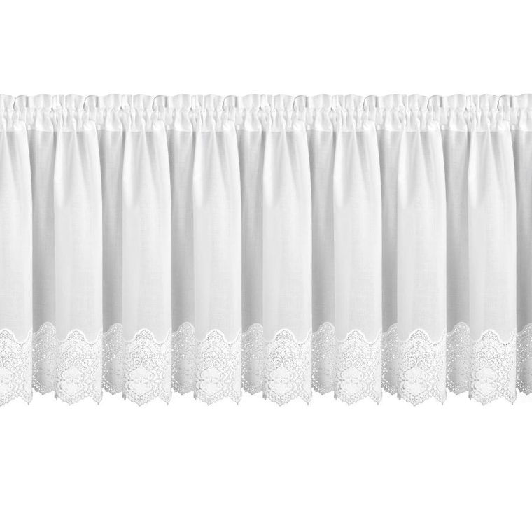 Eurofirany, firana gotowa, Sola, na taśmie, 150-40 cm, biały