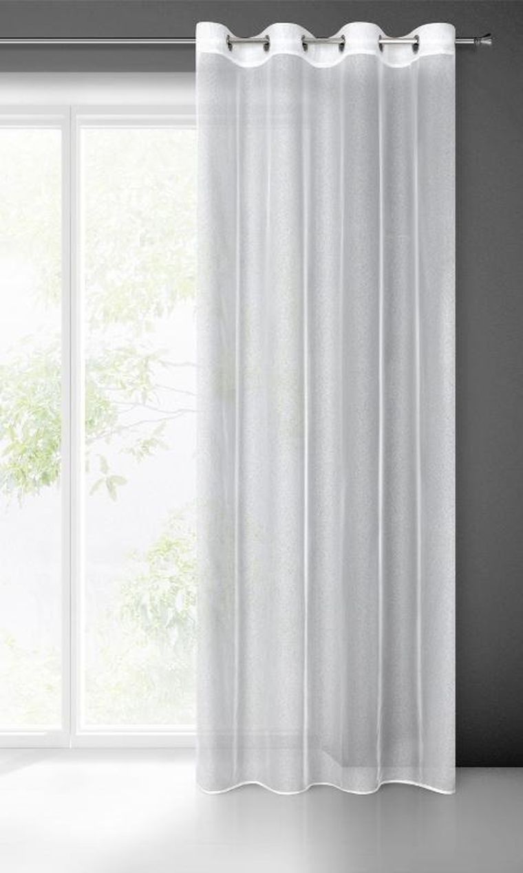 Eurofirany, firana gotowa tamina 140-250 cm, biały