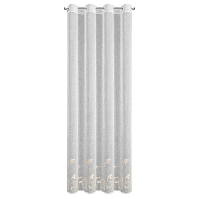 Eurofirany, firana gotowa, Tasha, 140-250 cm, biały