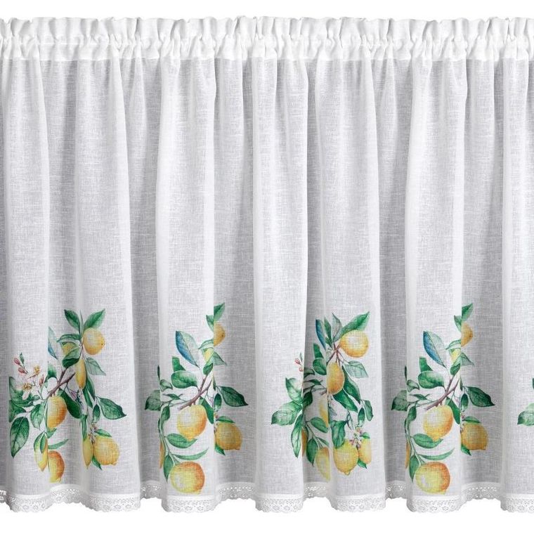 Eurofirany, firana zaciemniająca gotowa, Cloe, na taśmie, 150-90 cm, biały