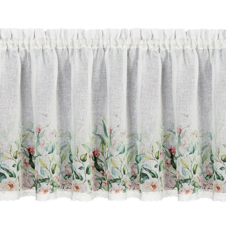 Eurofirany, firana zaciemniająca gotowa, Estera, na taśmie, 150-60 cm, biały