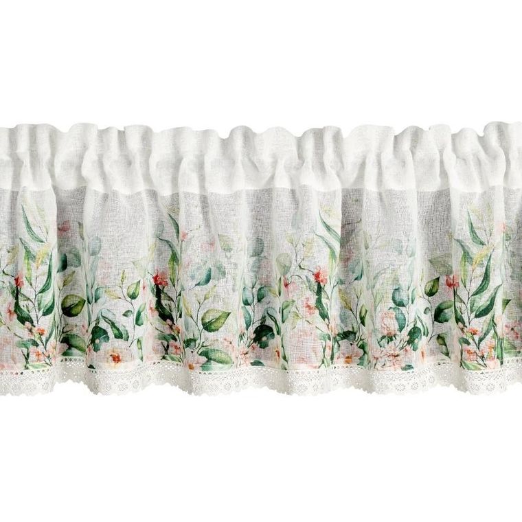 Eurofirany, firana zaciemniająca gotowa na taśmie, Estera, 150-30 cm, biały