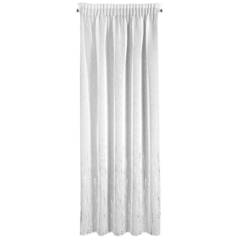 Eurofirany, firana zaciemniająca gotowa na taśmie, Linzi, 140-250 cm, biały