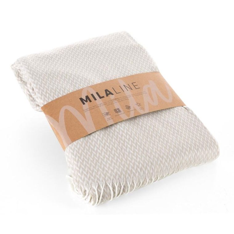 Eurofirany, koc akryl, 130-170 cm, beżowy