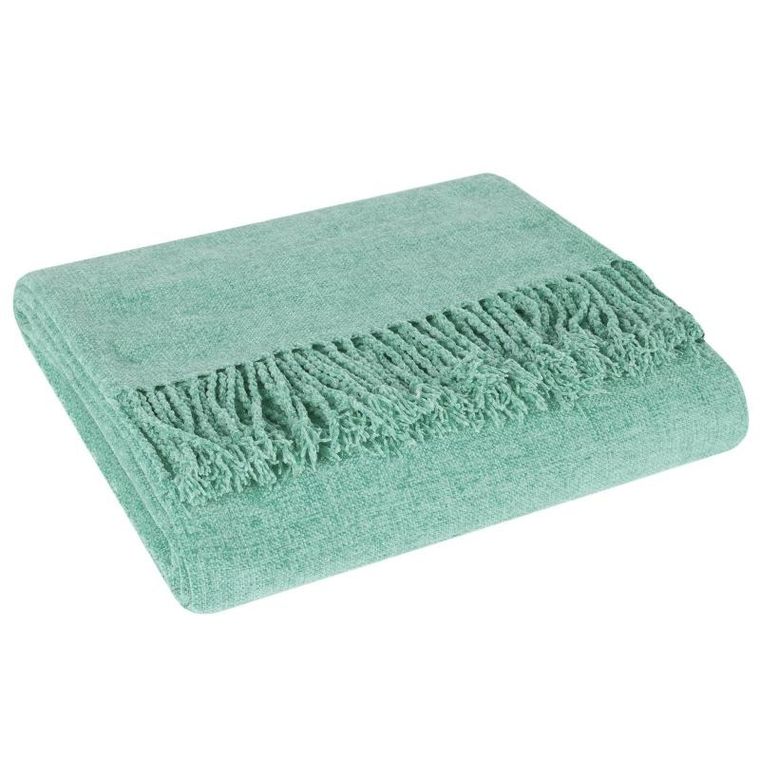 Eurofirany, koc akryl, 130-170 cm, miętowy