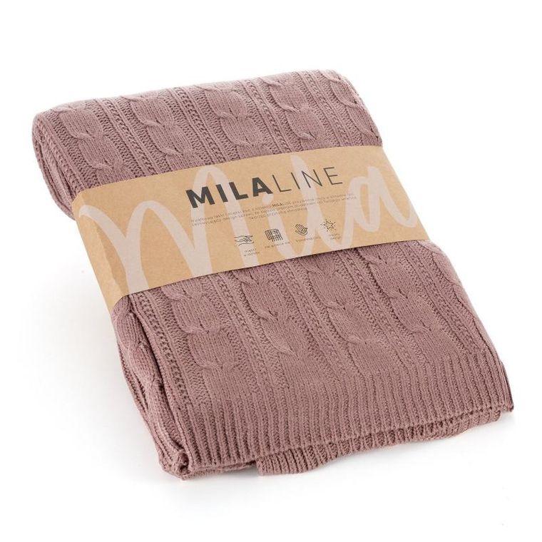 Eurofirany, koc akryl, 130-170 cm, różowy