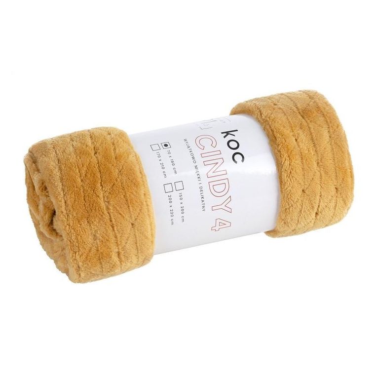 Eurofirany, koc, Cindy4, 170-210 cm, miodowy