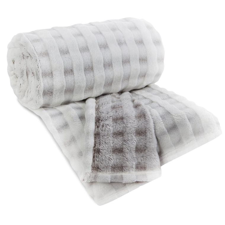 Eurofirany, koc d91, kostka, 150-200 cm, beżowy