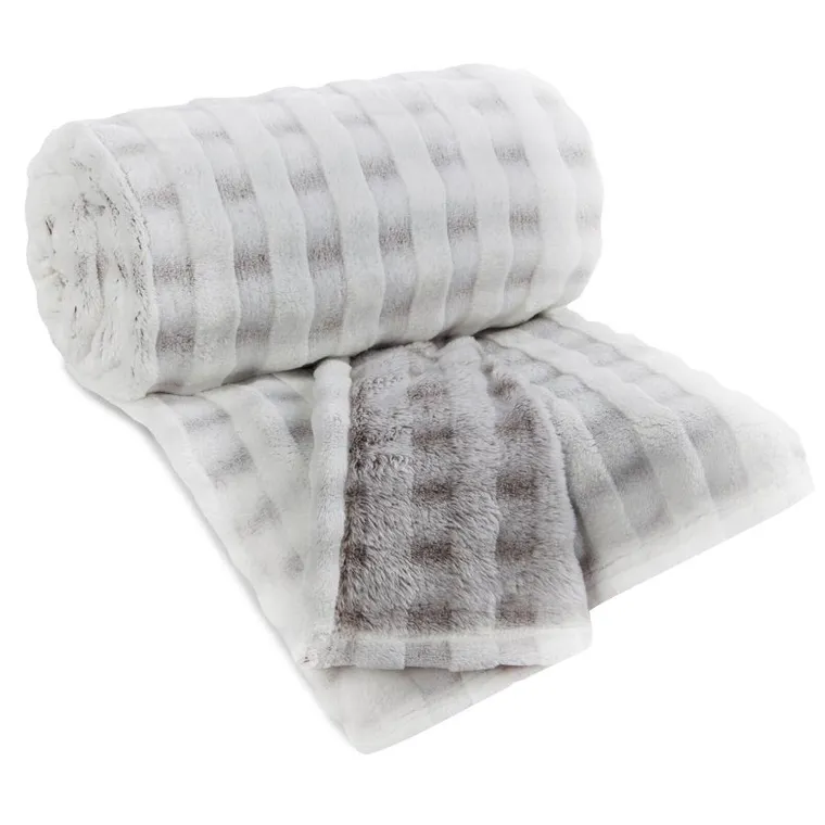 Eurofirany, koc d91, kostka, 170-210 cm, beżowy