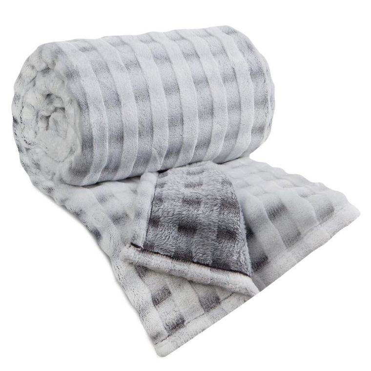 Eurofirany, koc d91, kostka, 170-210 cm, stalowy