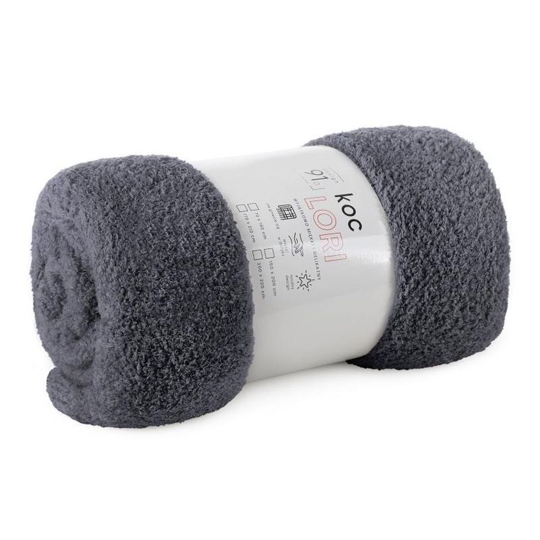 Eurofirany, koc d91, Lori, 170-210 cm, stalowy