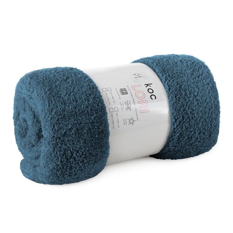 Eurofirany, koc d91, Lori, 200-220 cm, turkusowy