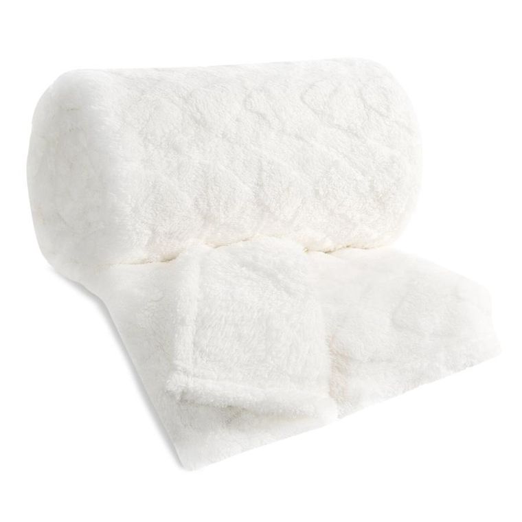 Eurofirany, koc d91, Nancy, 170-210 cm, kremowy