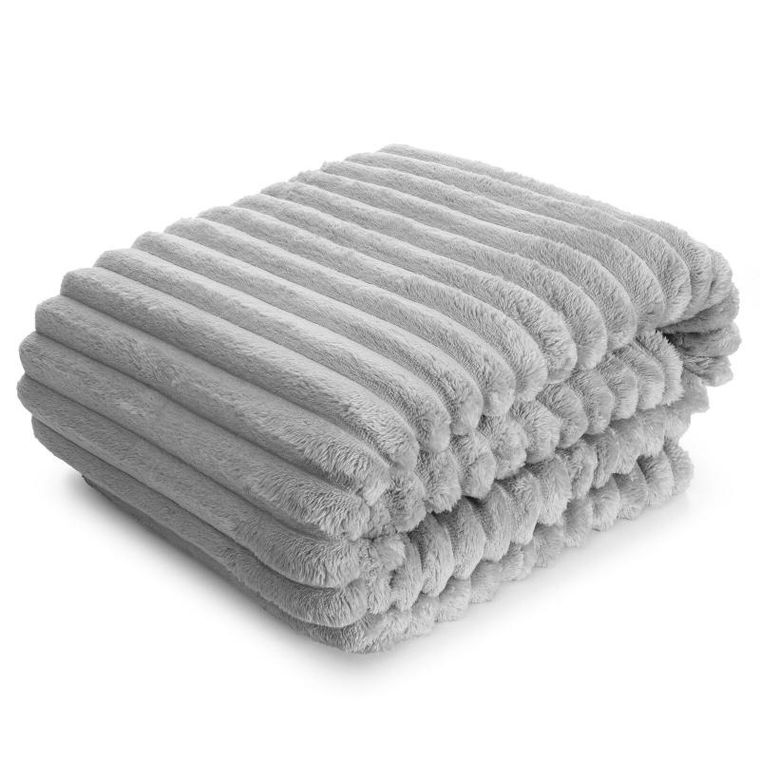 Eurofirany, koc d91 soft, 200-220 cm, srebrny