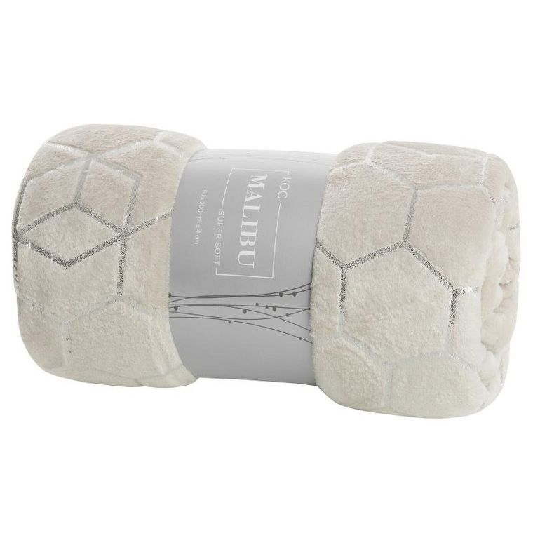 Eurofirany, koc Malibu, 150-200 cm, kremowy