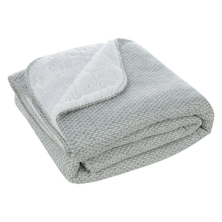 Eurofirany, koc panda, 150-200 cm, srebrny