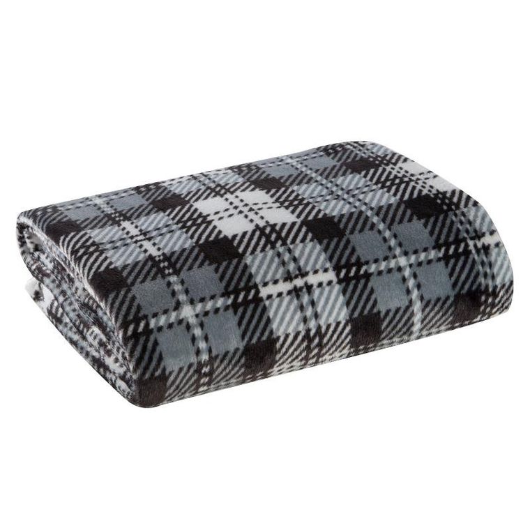 Eurofirany, koc świąteczny, Santa, 150-200 cm, stalowy