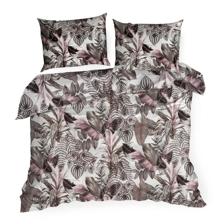 Eurofirany, komplet pościeli bawełnianej, Davos, 140-200 cm, fioletowy