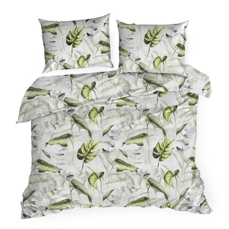 Eurofirany, komplet pościeli bawełnianej, Ellen, 140-200 cm, biały