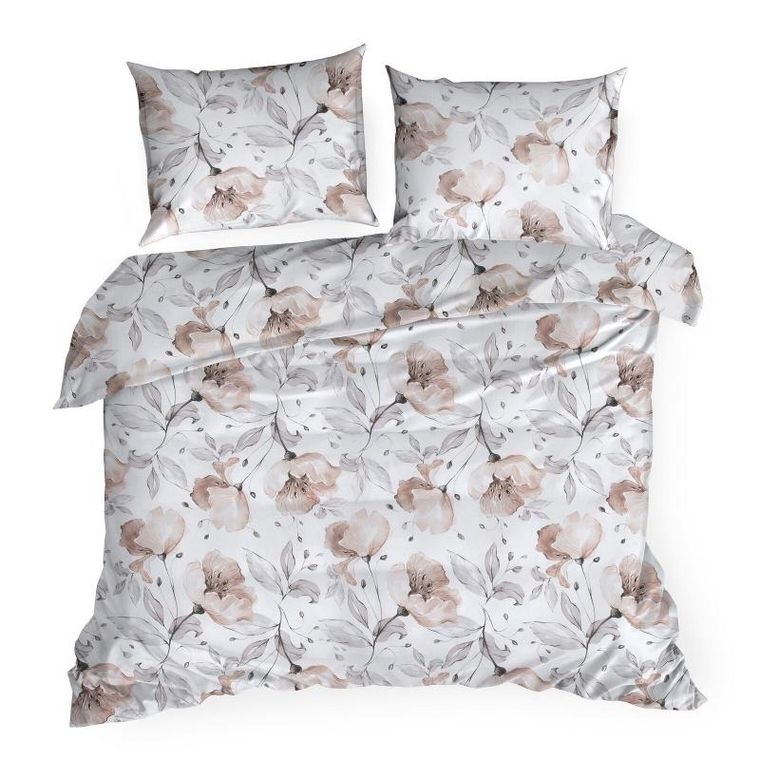 Eurofirany, komplet pościeli bawełnianej, Nicky, 140-200 cm, biały