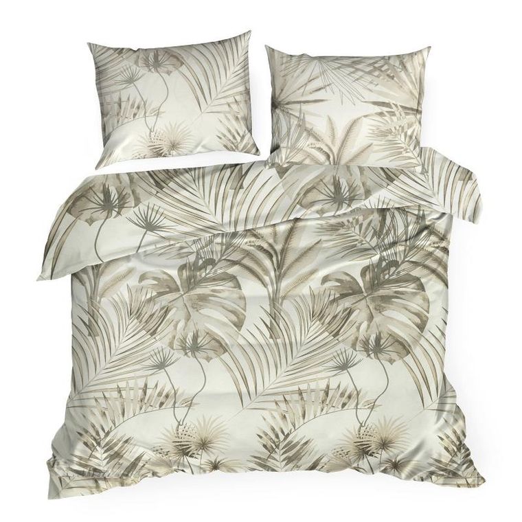 Eurofirany, komplet pościeli bawełnianej, Nina, 140-200 cm, beżowy