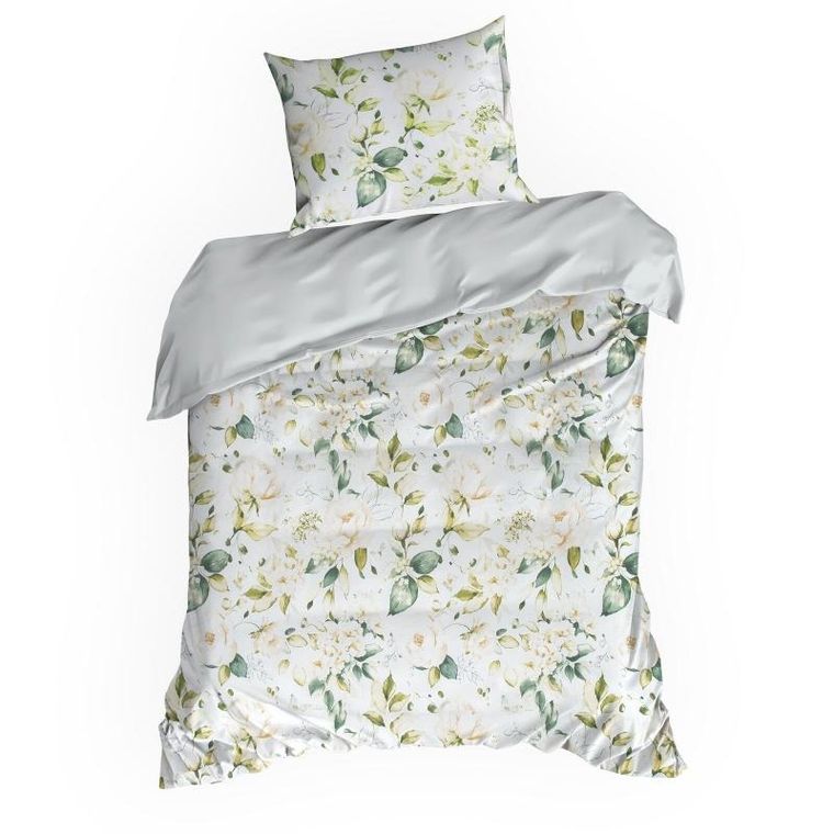 Eurofirany, komplet pościeli bawełnianej, Sonia, 140-200 cm, biały