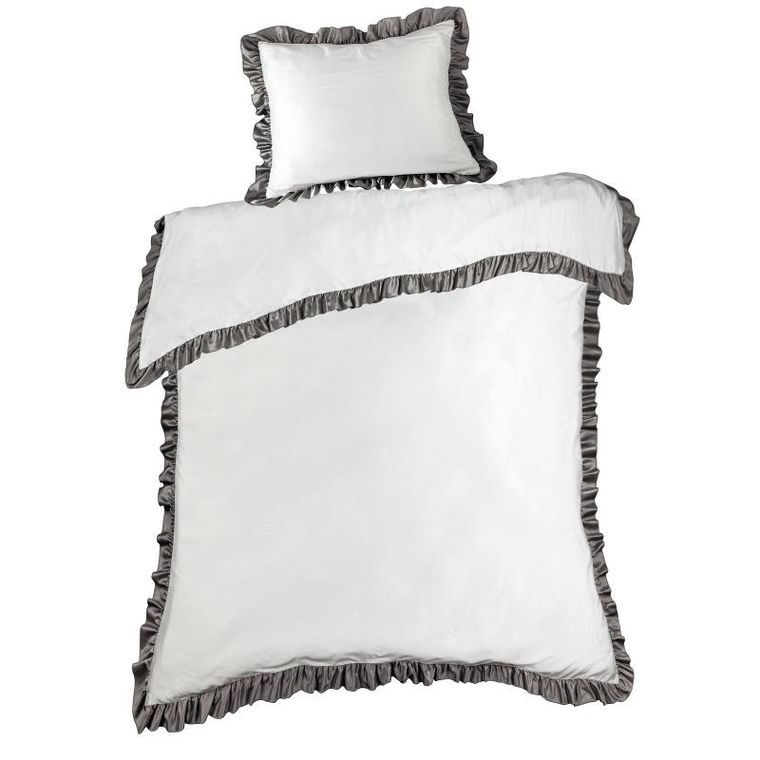 Eurofirany, komplet pościeli, Eliza, 160-200 cm, biały