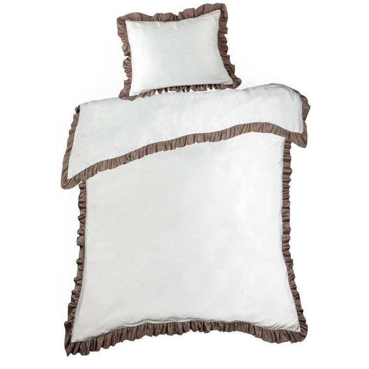 Eurofirany, komplet pościeli, Eliza, 220-200 cm, biały