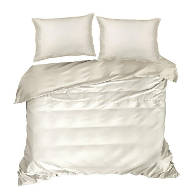 Eurofirany, komplet pościeli, Linda, 220-200 cm, kremowy