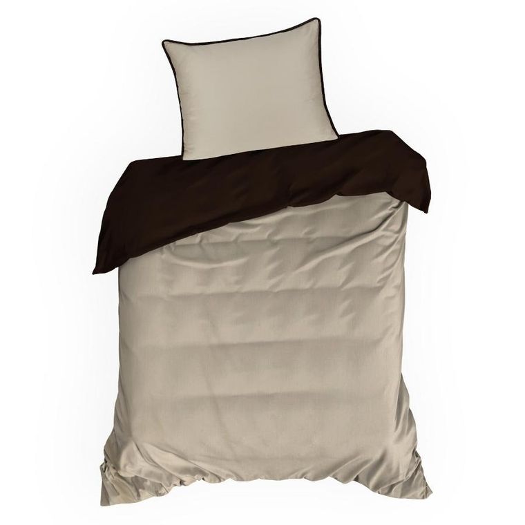 Eurofirany, komplet pościeli, Lunara, 160-200 cm, beżowy
