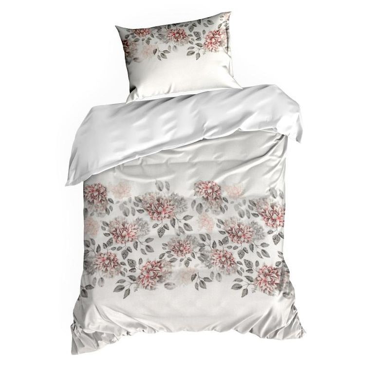 Eurofirany, komplet pościeli satynowej, Nika, 43, 220-200 cm, kremowy