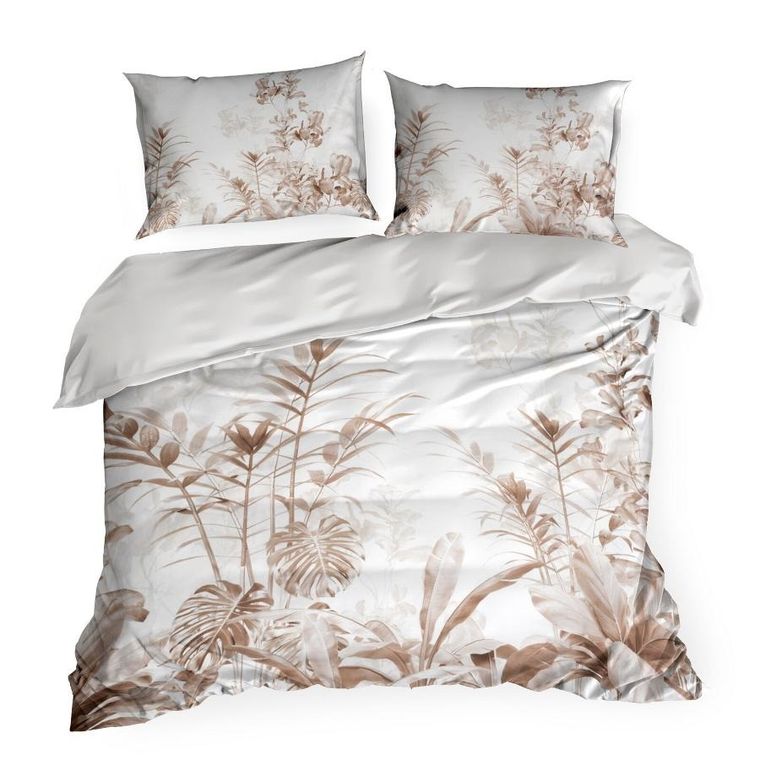 Eurofirany, komplet pościeli satynowej premium, 140-200 cm, biały