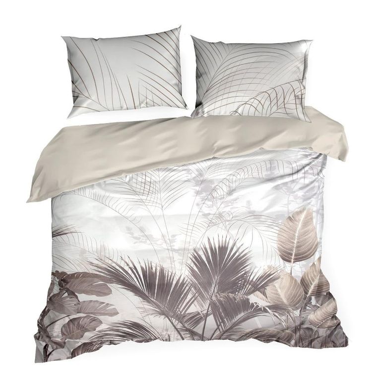 Eurofirany, komplet pościeli satynowej premium, 160-200 cm, kremowy