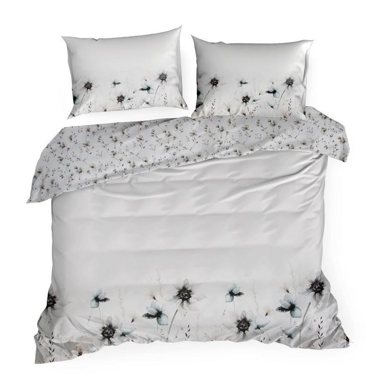 Eurofirany, komplet pościeli satynowej, premium22, 220-200 cm, biały