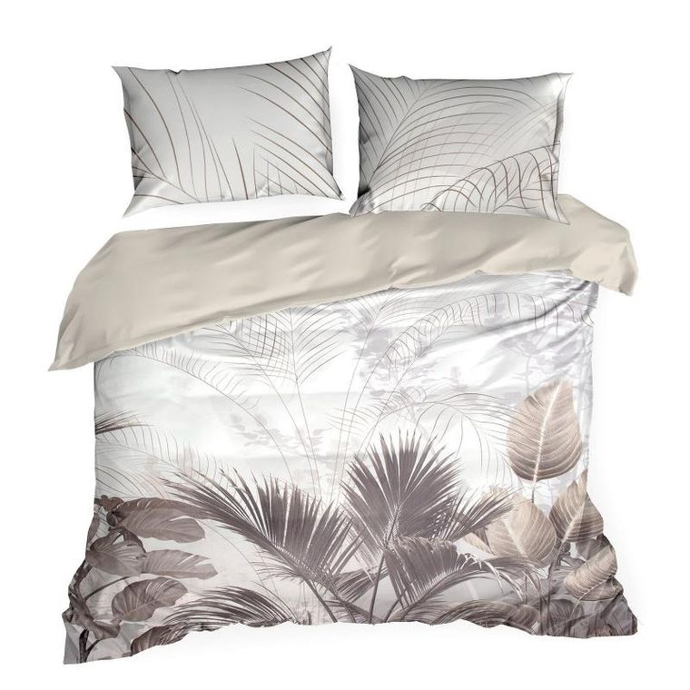 Eurofirany, komplet pościeli satynowej, premium23, 220-200 cm, kremowy